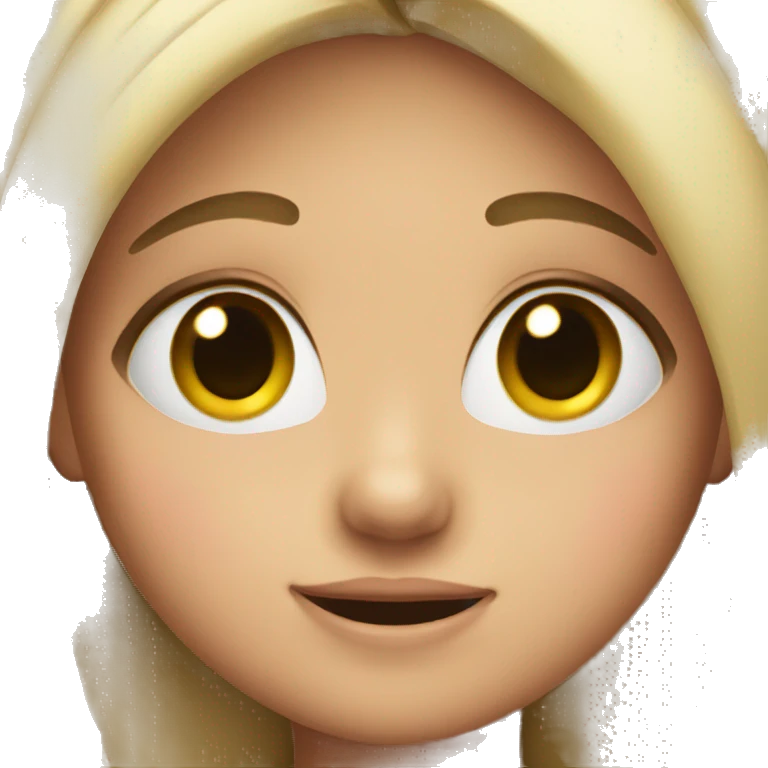 Girl blushing  emoji