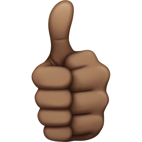 Black thumbs up emoji