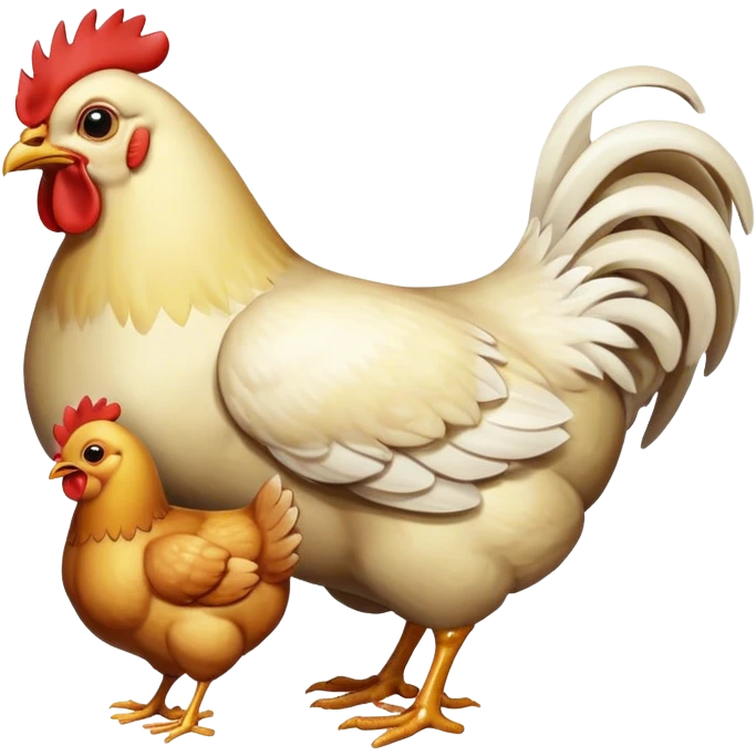 make chicken eaton a chicken eating chicken  emoji
