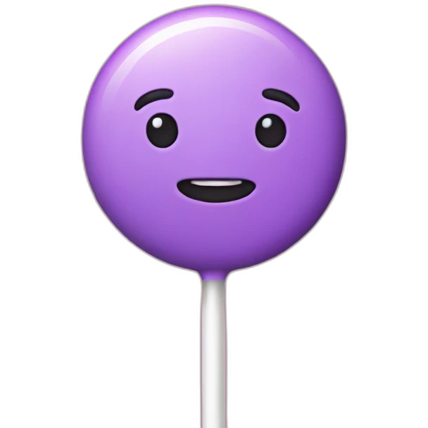 Pink purple lollipop emoji