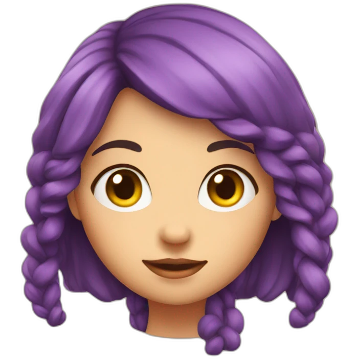 A cute girl emoji