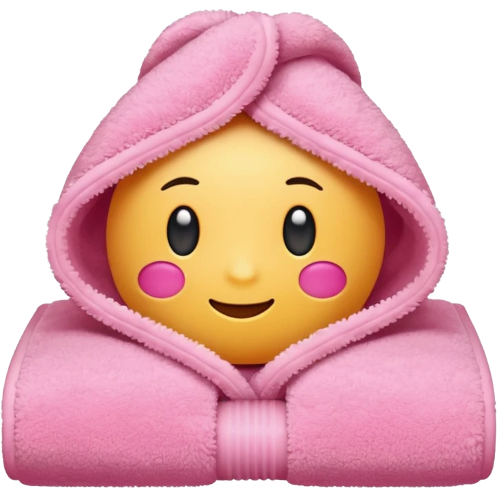 pink towel emoji