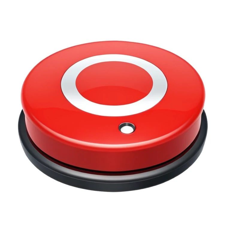 Red stop button emoji