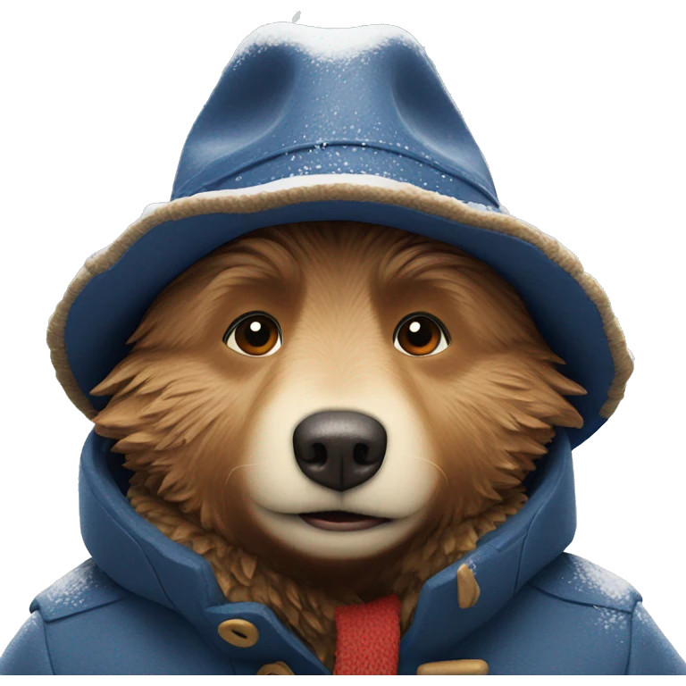 Paddington in snow emoji