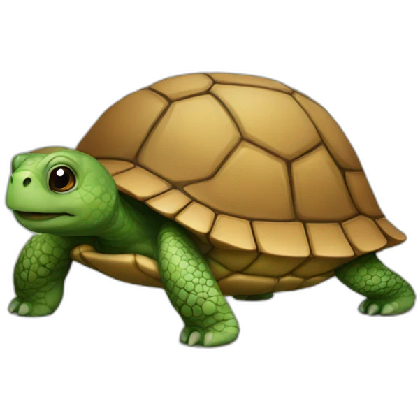 turtle with a house on its back emoji