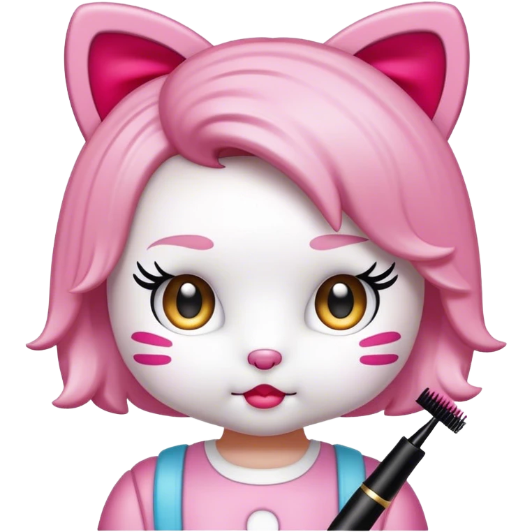 HELLO KITTU sanrio with mascara spoolie emoji