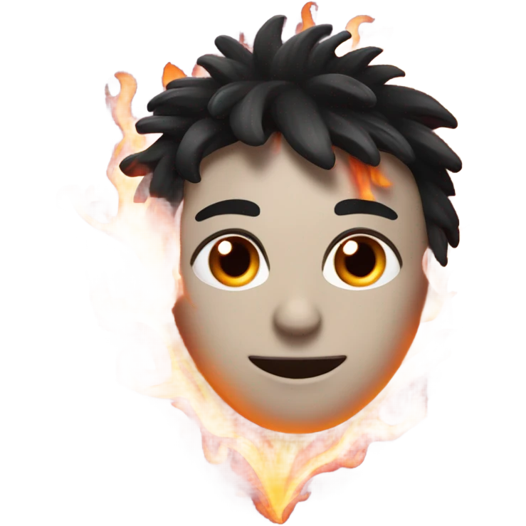 black heart with flames  emoji