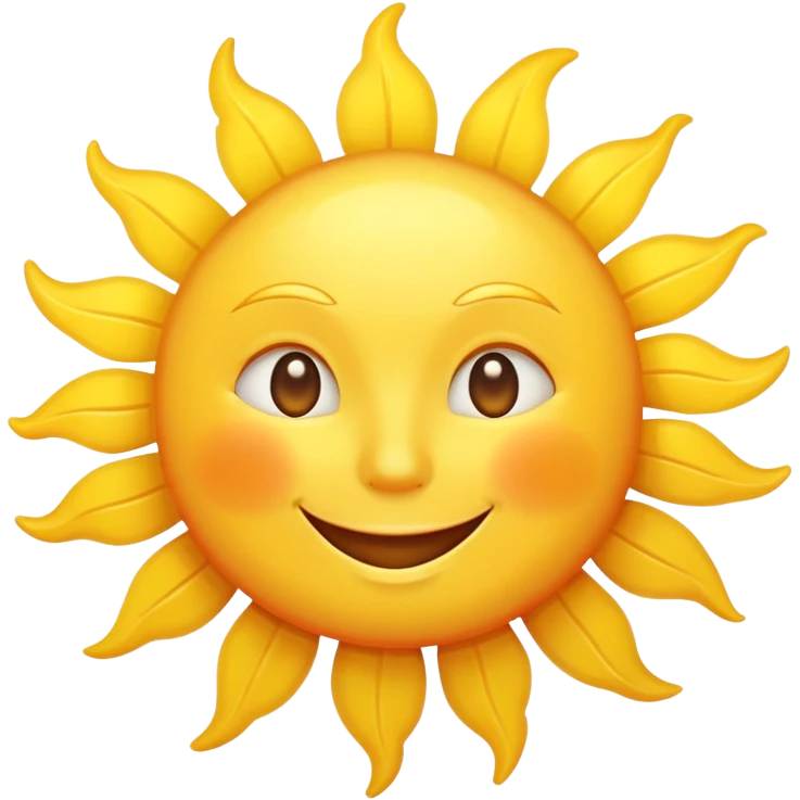 smiling sun emoji