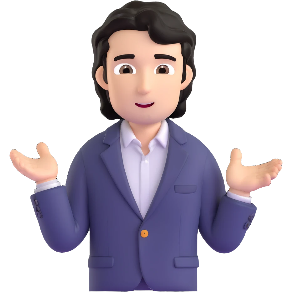 Business strategist with black wavy hair, stubble, chiseled face, wearing blazer and button-up shirt, leading a dynamic leadership workshop, engaging with a circle of participants, energetic teaching pose emoji