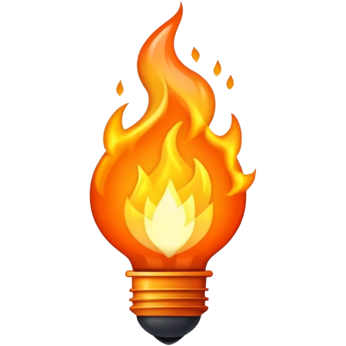 pouvoir ultime en feu emoji