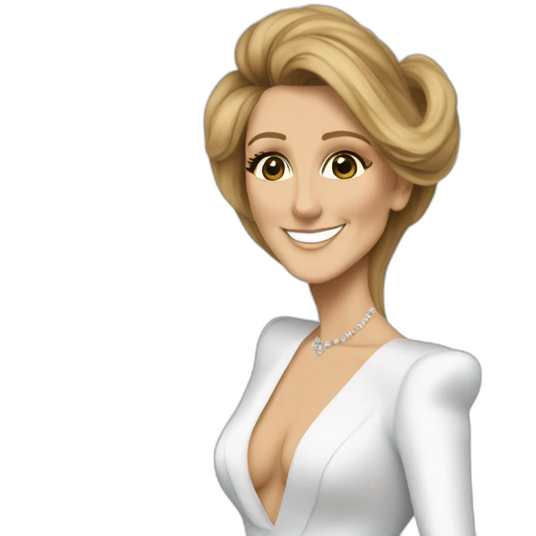 Céline Dion Saying thanks emoji