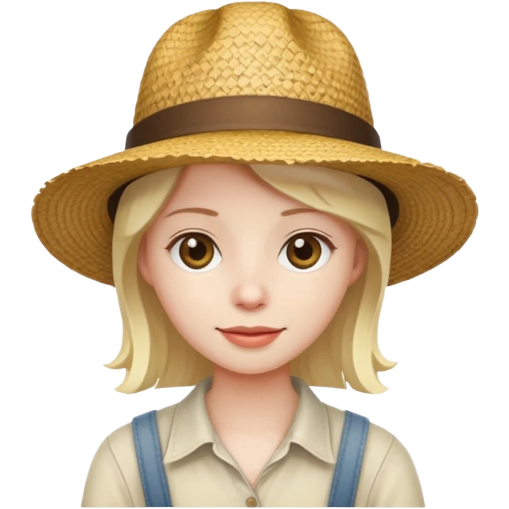 دمج هدا الاموجي ☠️مع قبعة قش  emoji
