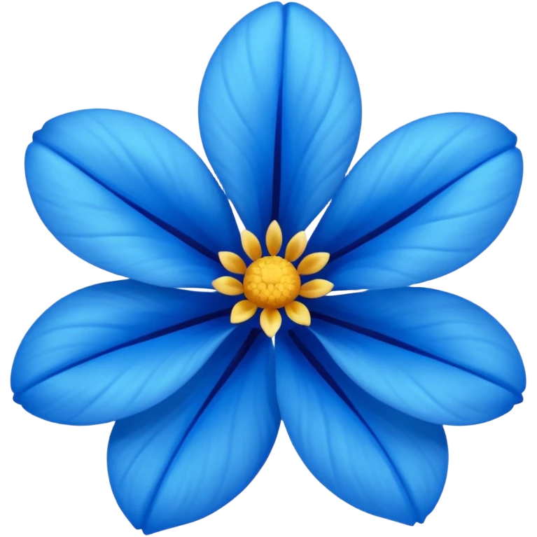 Blue flower emoji