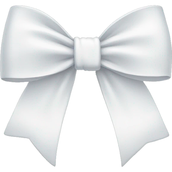 White bow emoji