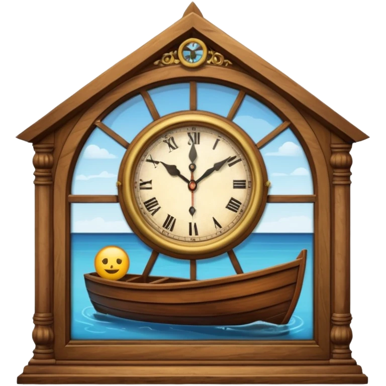 clock in a window in a house in a year in a boat in a in a emoji in a  emoji