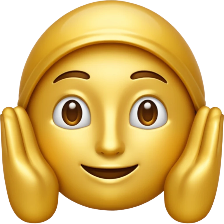 Золотой эмодзи 🙏🏼 emoji