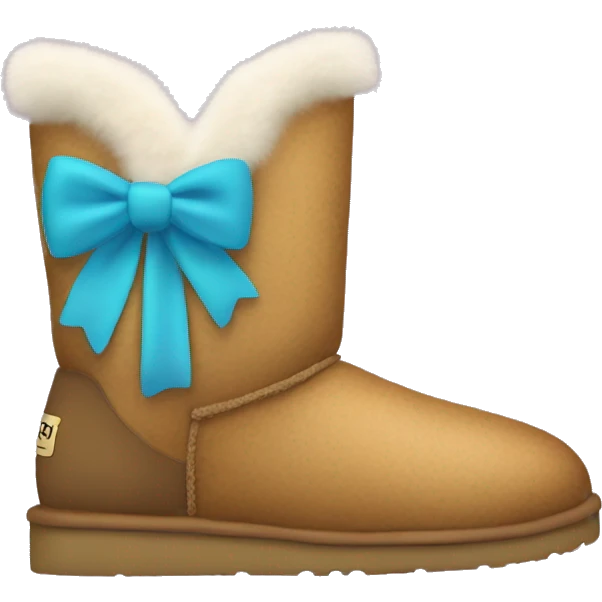 uggs with fur and bows emoji