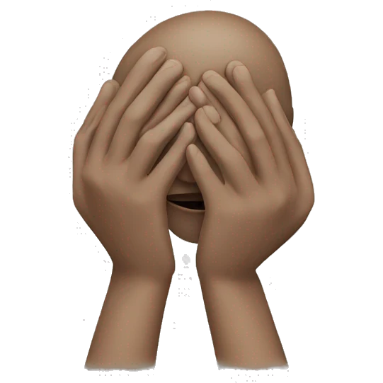 Head in hands  emoji