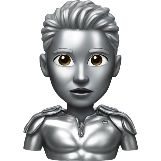 CHROME HEART WITH FACE SCULPT emoji