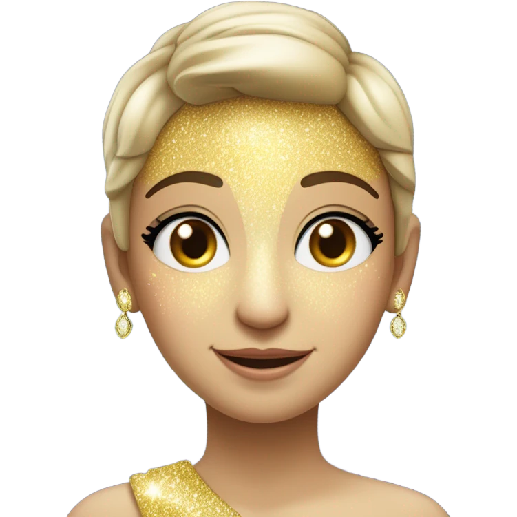 Prata com glitter  emoji