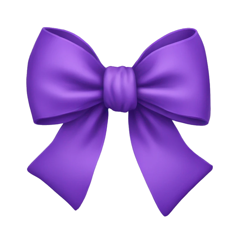 purple bow emoji