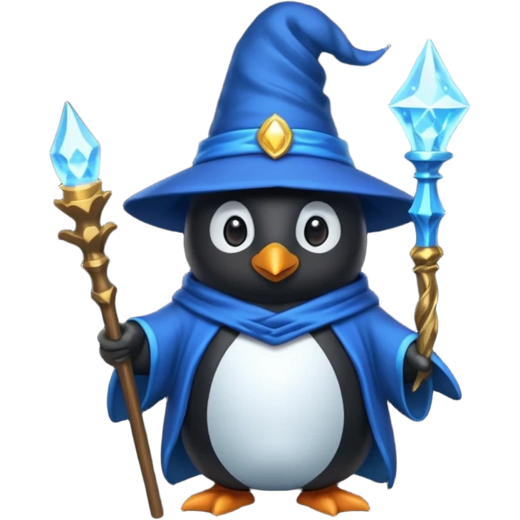 Penguin Wizard emoji