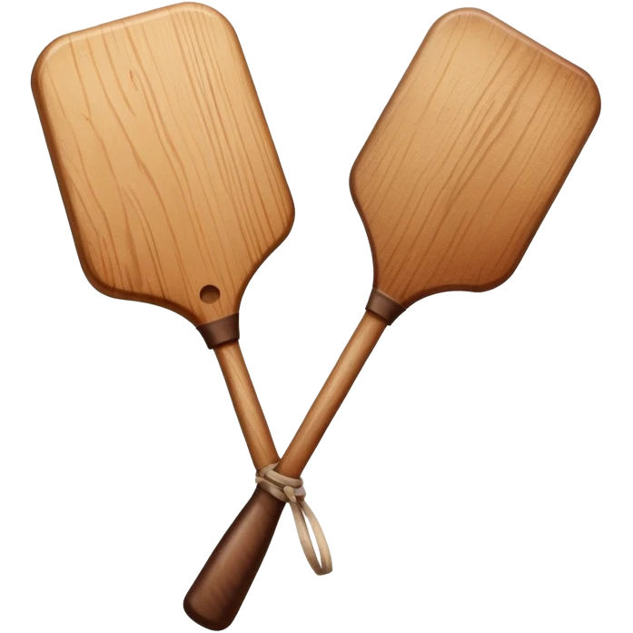 hand holding a paddle emoji
