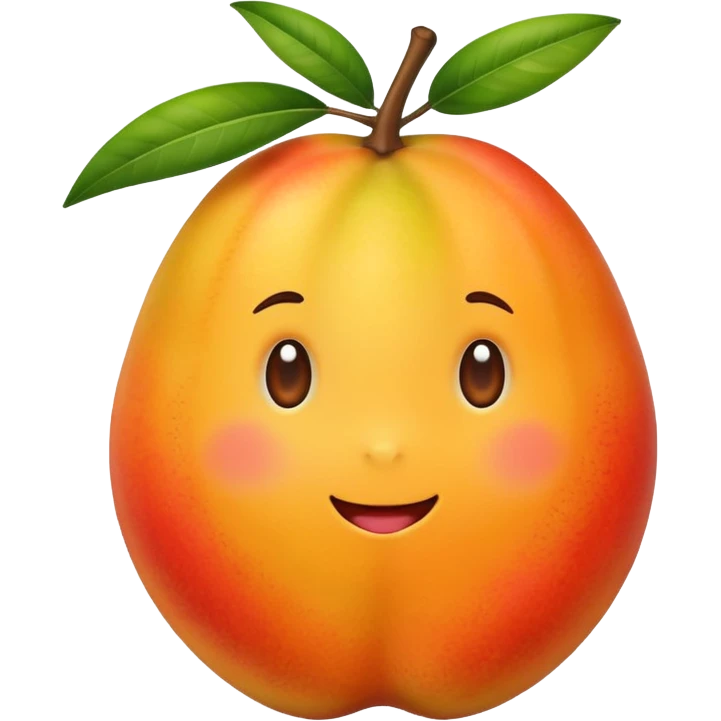Cute mango emoji