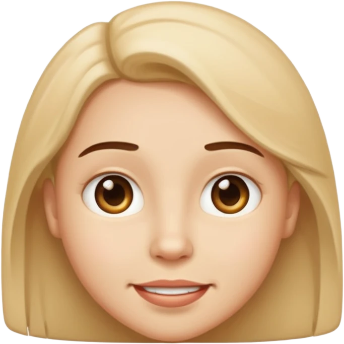 pouty happy face emoji