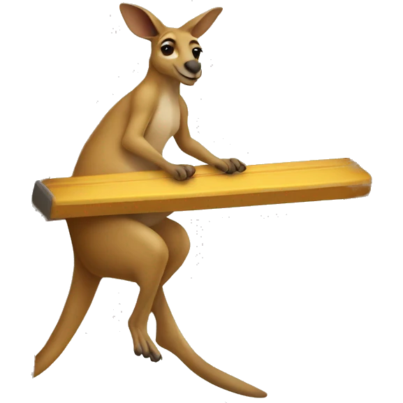 kangaroo on ladder emoji