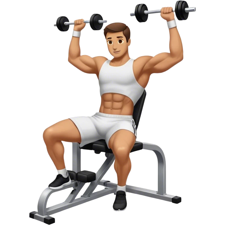 guy pec deck fly exercise emoji