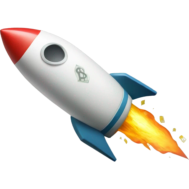 rocket with money emoji