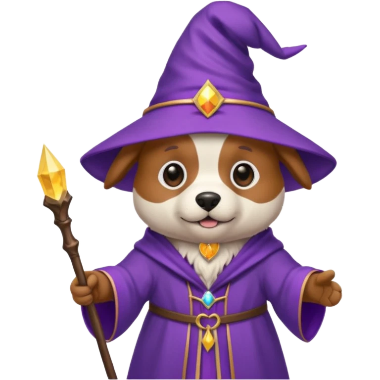 Dog wizard emoji