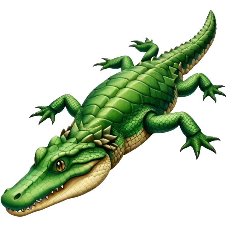 Dead alligator that flipped over on its back emoji