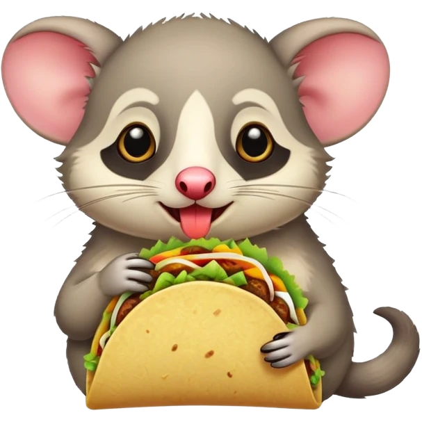 Possum with tacos  emoji