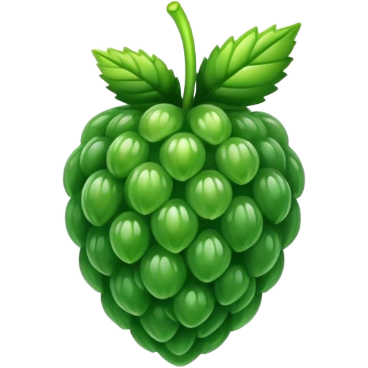 Green raspberry emoji