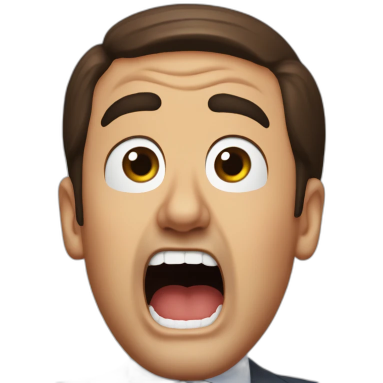 michael scott screaming emoji