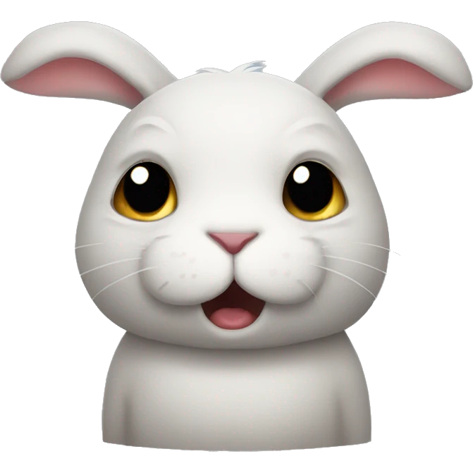 rabbit body unhappy emoji
