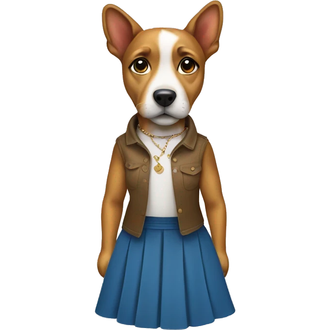 dog in the skirt emoji