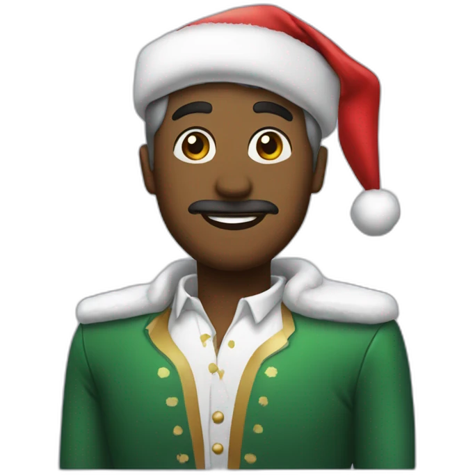 persona con traje de navidad emoji