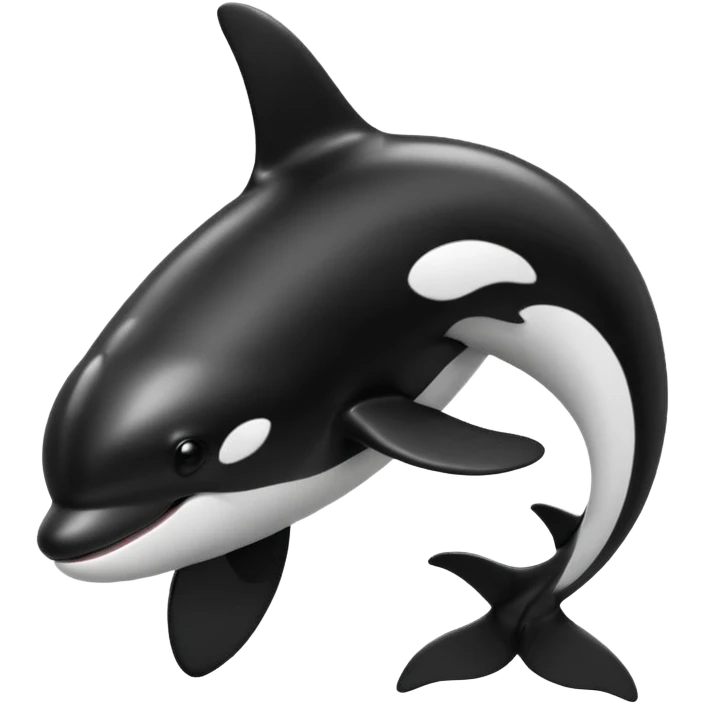 Orca without the eyes emoji