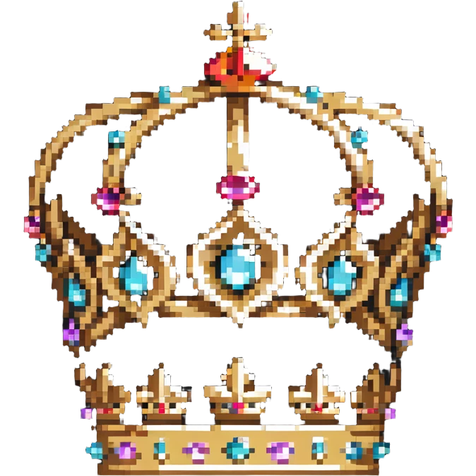 ornate royal crown with jewels emoji