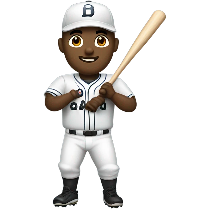 White baseball player emoji