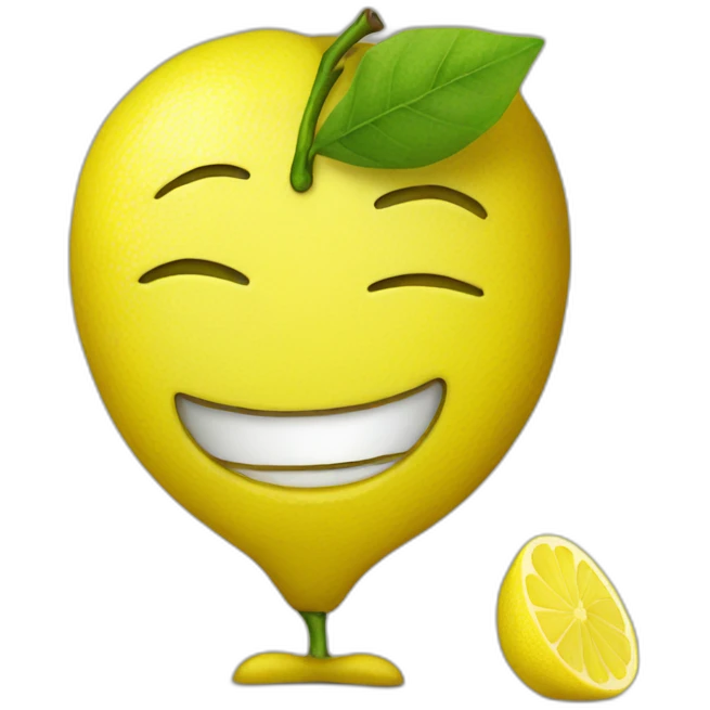 lemon person working emoji