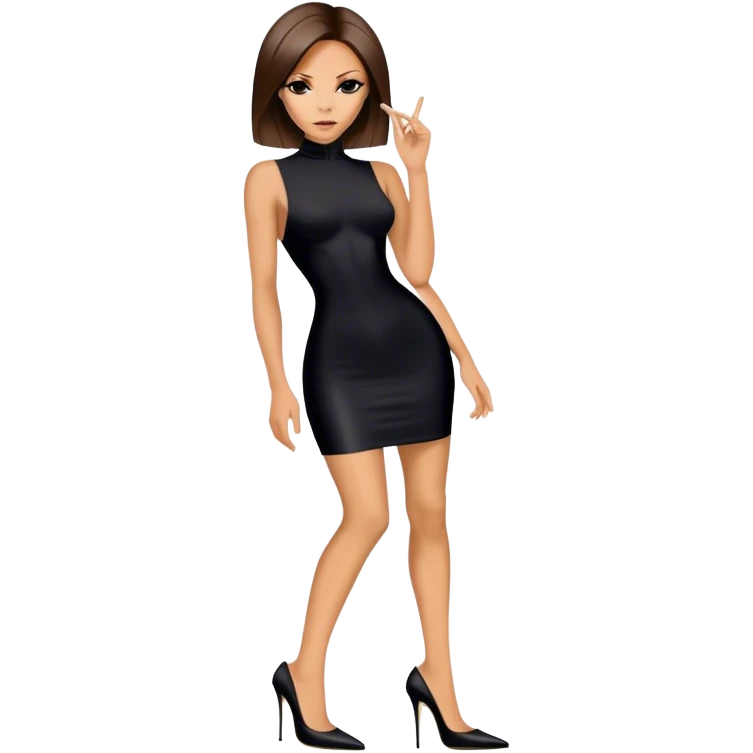 1990’s posh spice black stiletto emoji