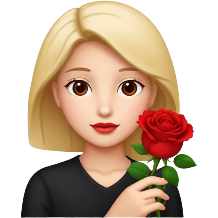 Flower 🌹in hand emoji