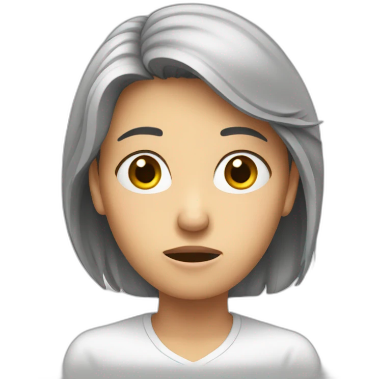 worried about time, women emoji