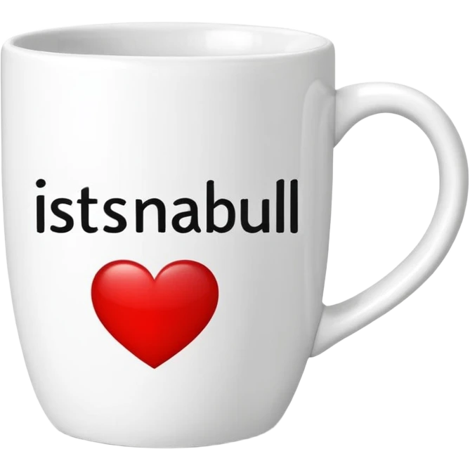 mug-cup-with-text-ı❤️Istanbul- emoji