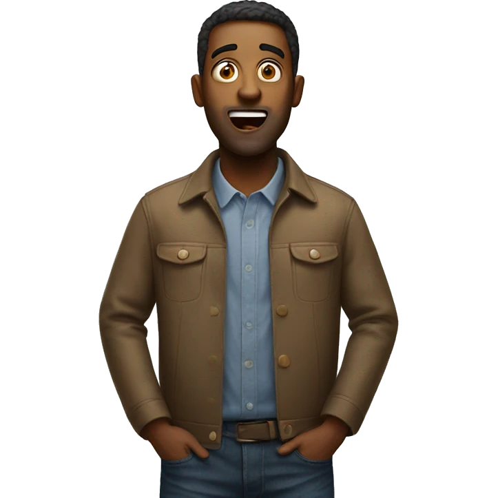 Surprised American Man  emoji