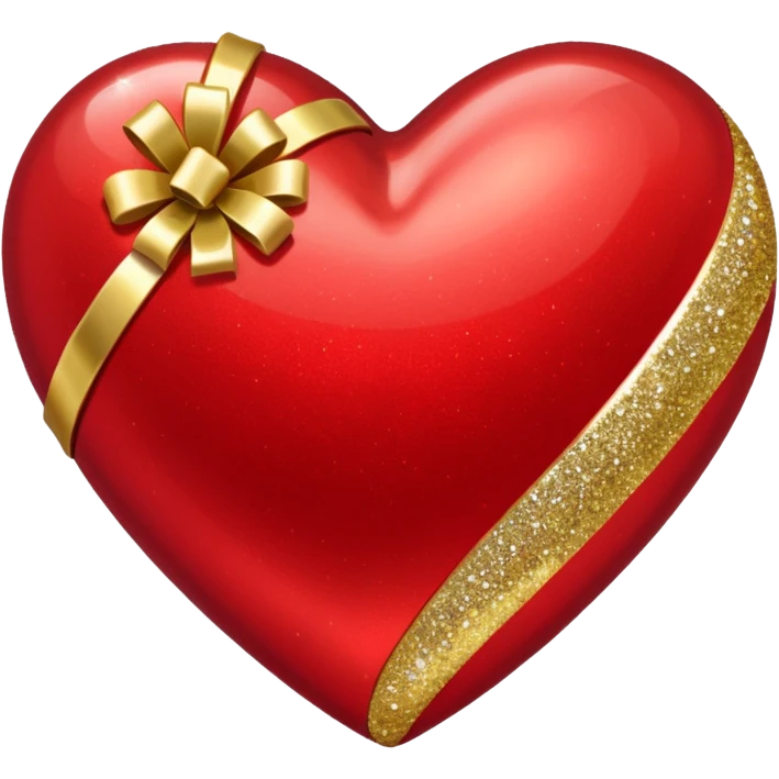 Christmas heart emoji